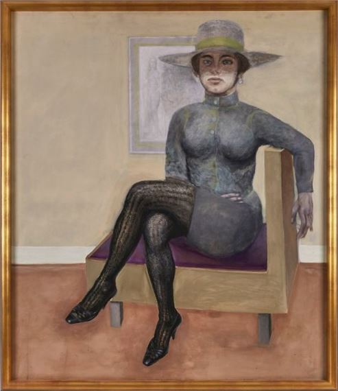 Dame in Grau by Herbert Kämper, 1969