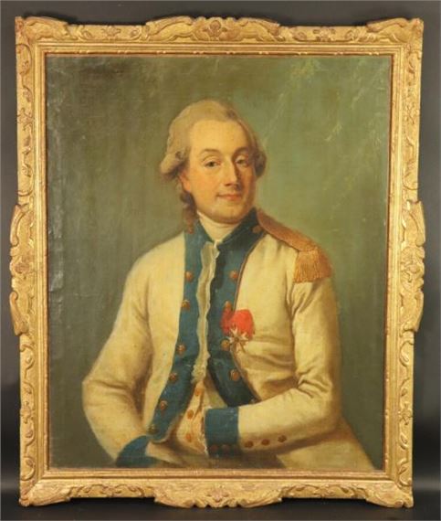 Johann Ernst Heinsius | Portrait d'officier décoré de l'ordre royale et ...