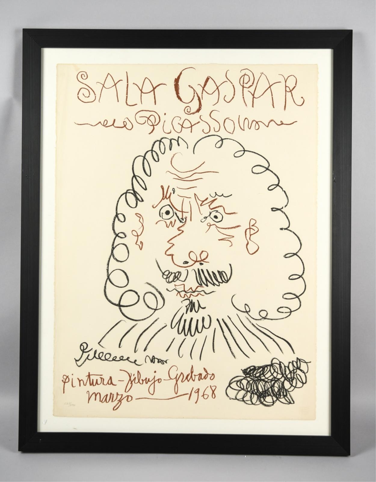 SALA GASPAR LTD. ED. POSTER by Pablo Picasso, 1968