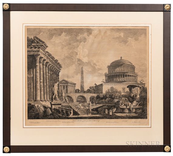 View of The Roman Capriccio by Giovanni Paolo Pannini, Johann Sebastian Müller, circa 1753