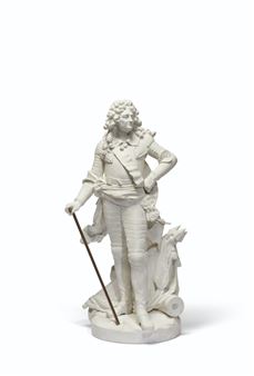 Duke of Luxembourg, Marshal of France (1628-1695) standing in armor - Louis Philippe Mouchy