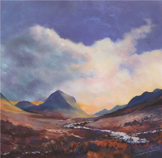 CUILLIN EVENING BY MARGARET EVANS by Margaret Evans