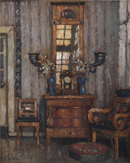 INTERIOR SCENE by Ernst Kolbe