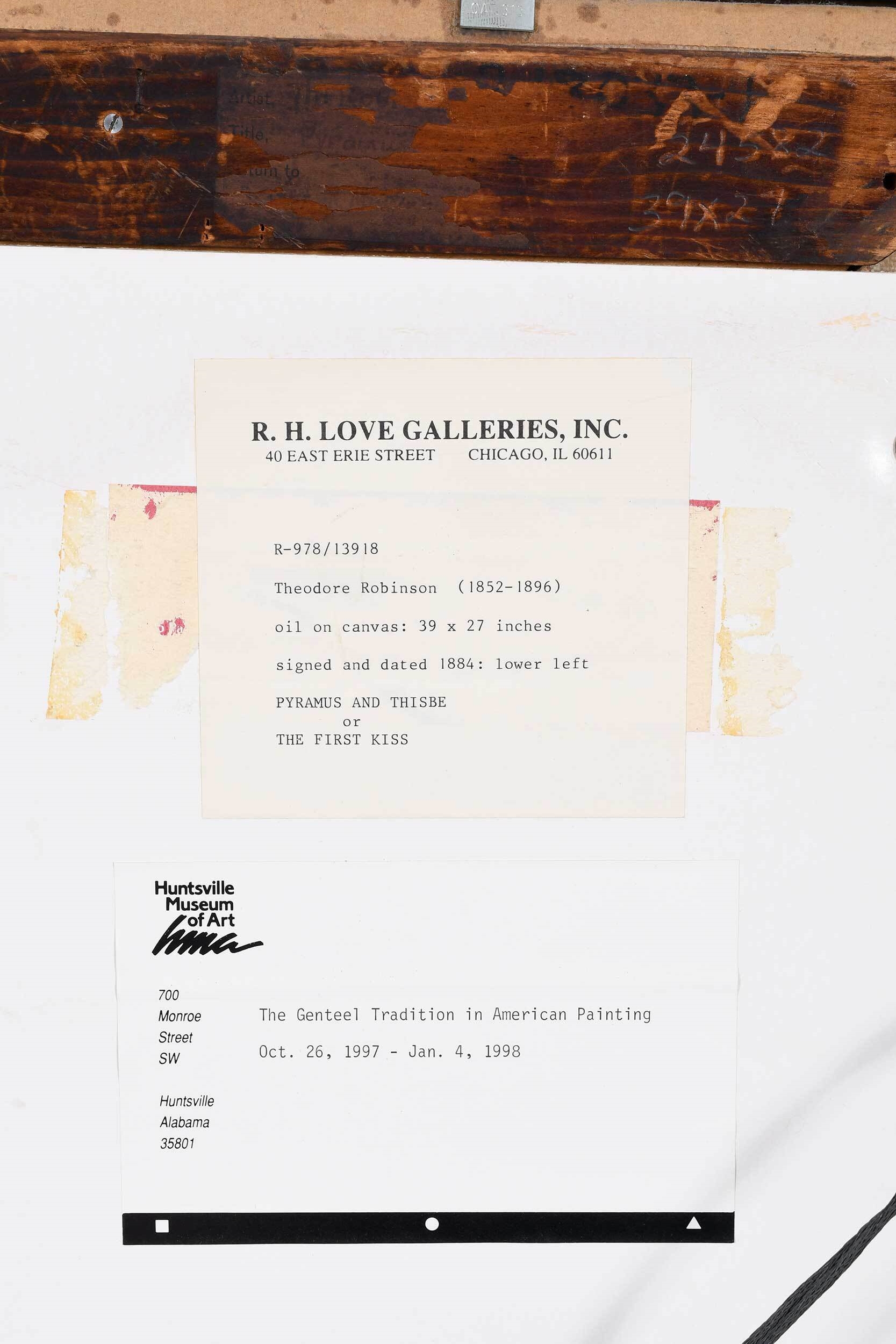 Artwork by Theodore Robinson, The Genteel Tradition in American Painting, Made of oil on canvas