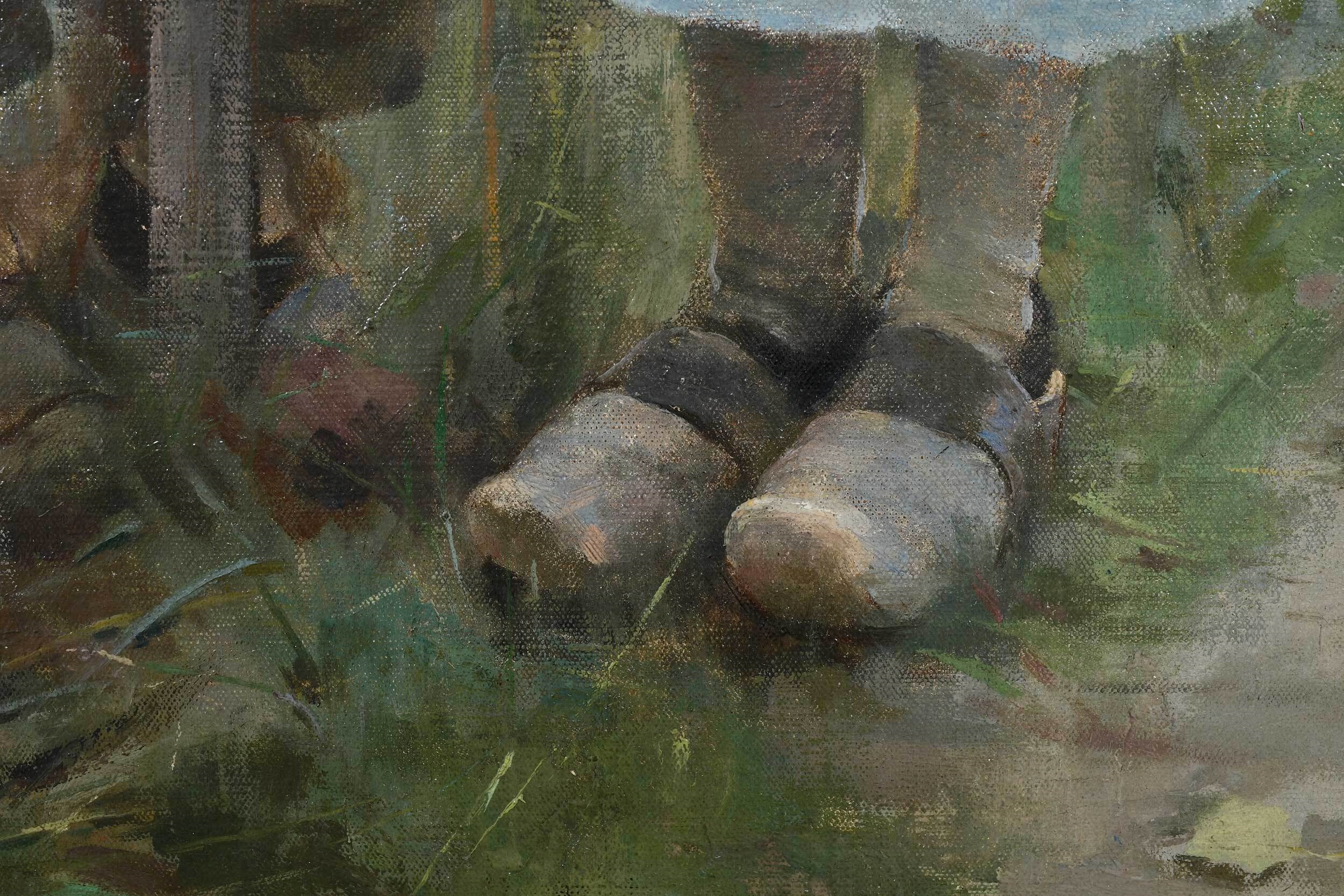 Artwork by Theodore Robinson, The Genteel Tradition in American Painting, Made of oil on canvas