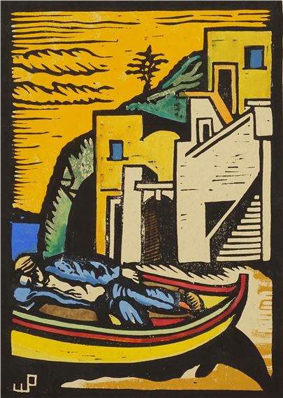 Capri port by Walter Persian, 1962