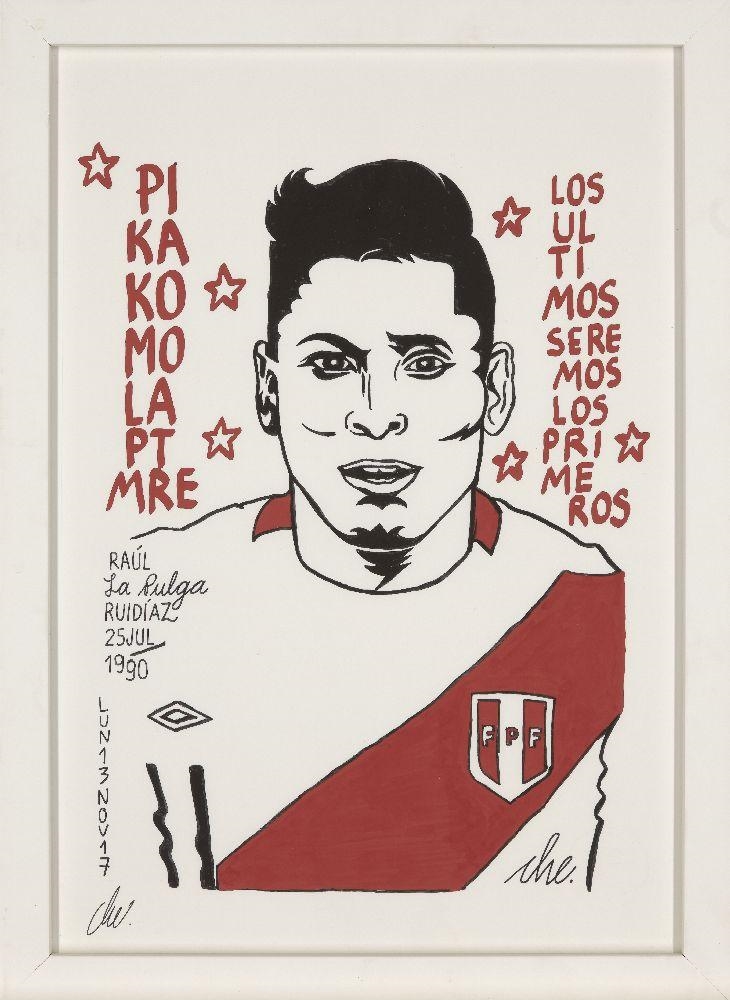 Artwork by Cherman Quino, Ruidiaz, Made of ink on card