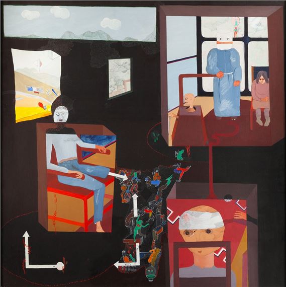 Little boxes all the same by Ewa Kuryluk, 1974
