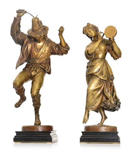 Coppia di popolani danzanti by Jean-Jacques Feuchere