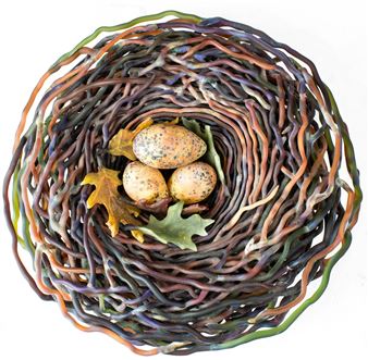 in the form of a birds nest - Demetra Theofanous