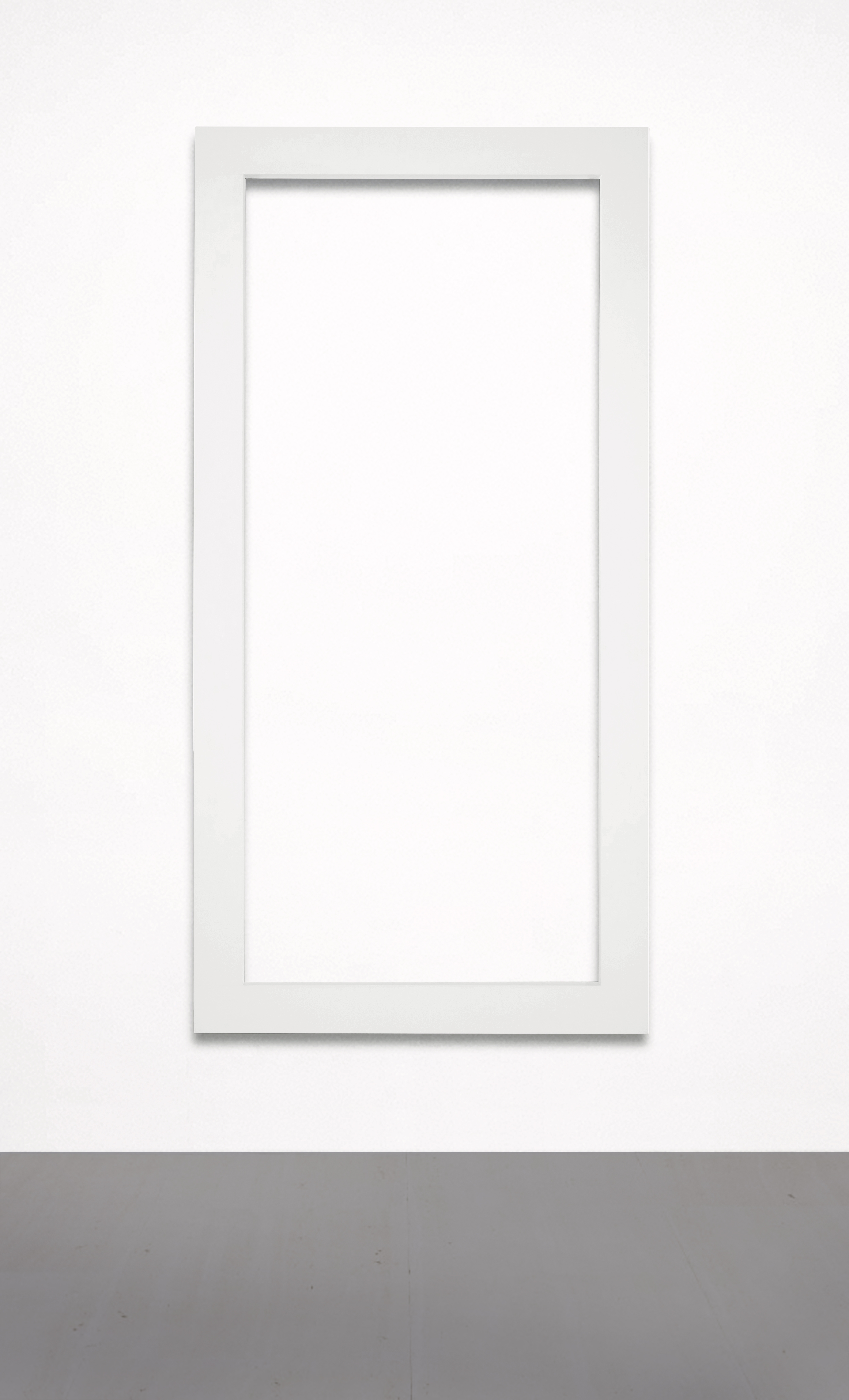 Artwork by Sol LeWitt, Rectangle – open, Made of painted wood