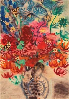 Großes Vasenblumenstück - Gotthold Gloger