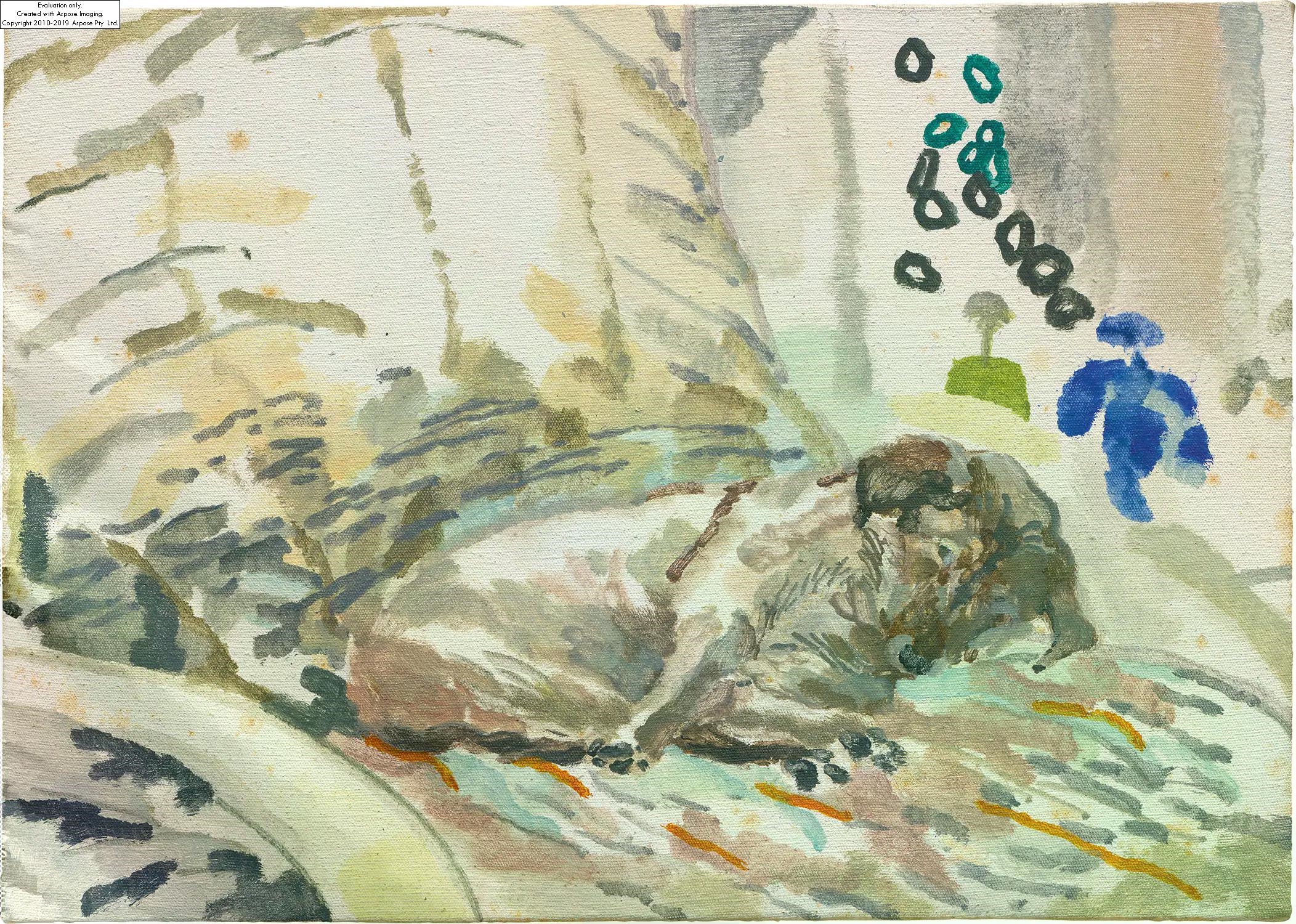 Artwork by Chris Huen Sin Kan, Mui Mui, Made of oil on canvas