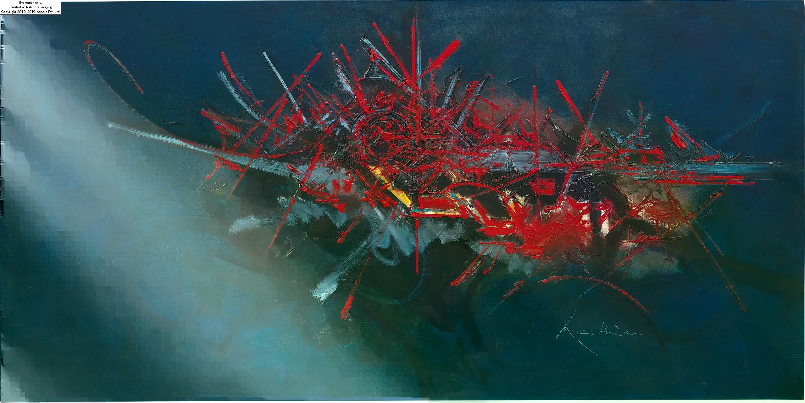Saxifrage by Georges Mathieu, Painted in 1980
