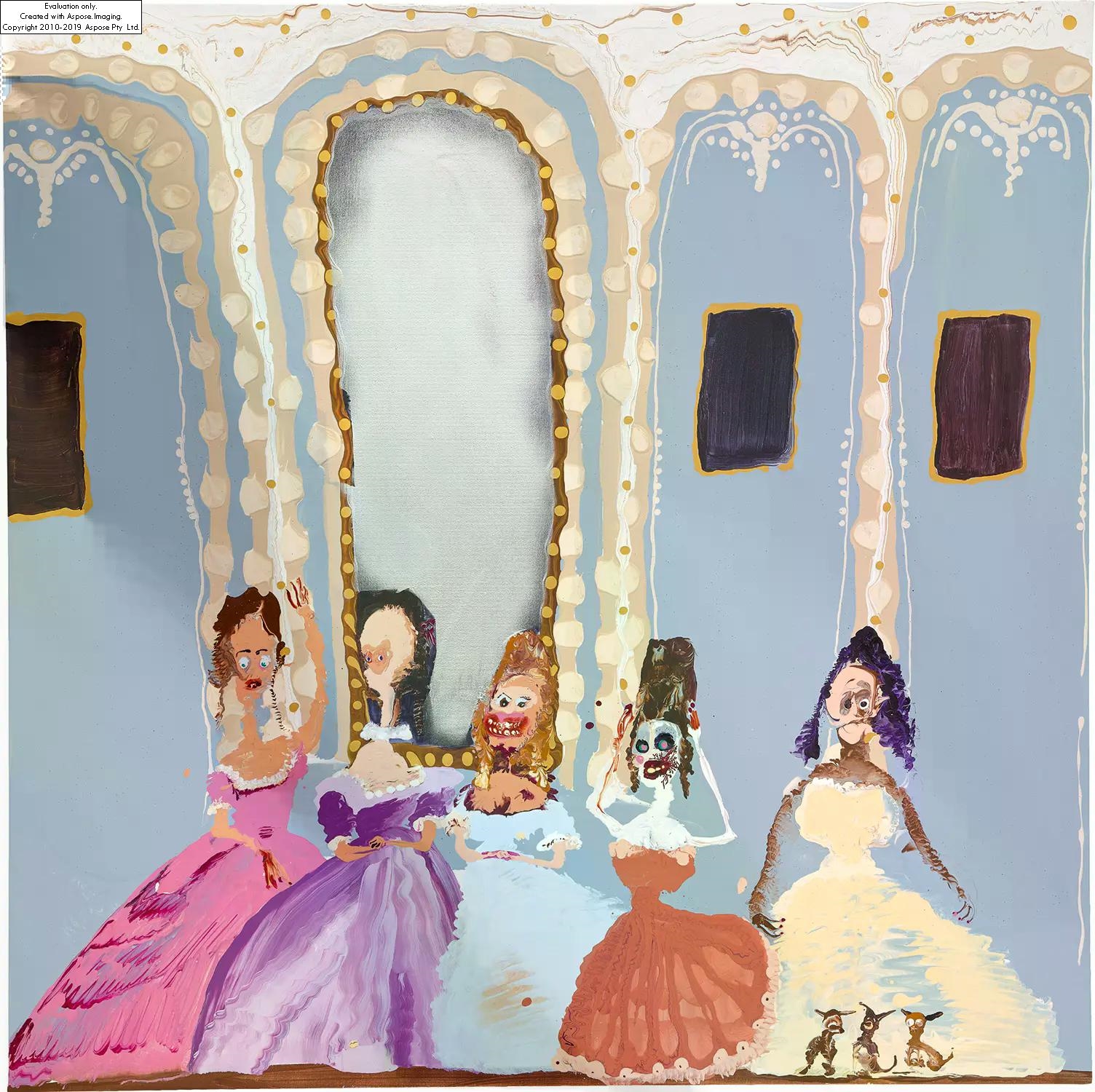 Artwork by Genieve Figgis, The Powder Room, Made of acrylic on canvas