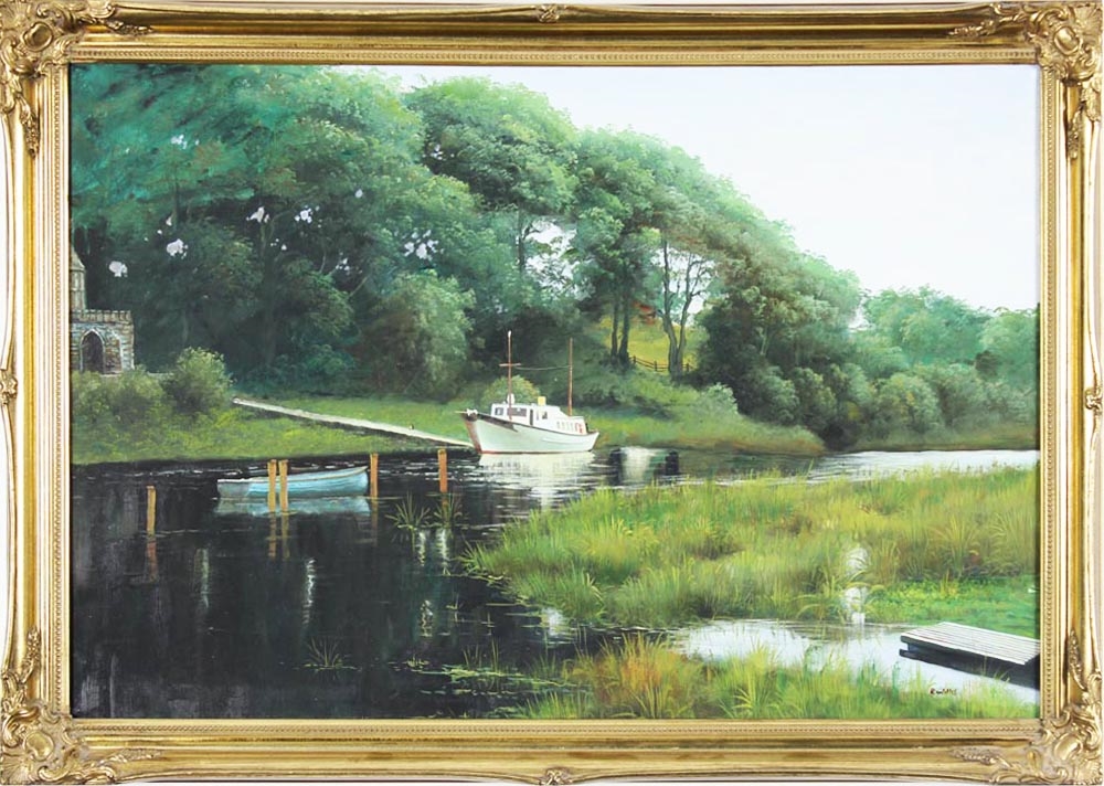 R. Willis | Boat on a River | MutualArt