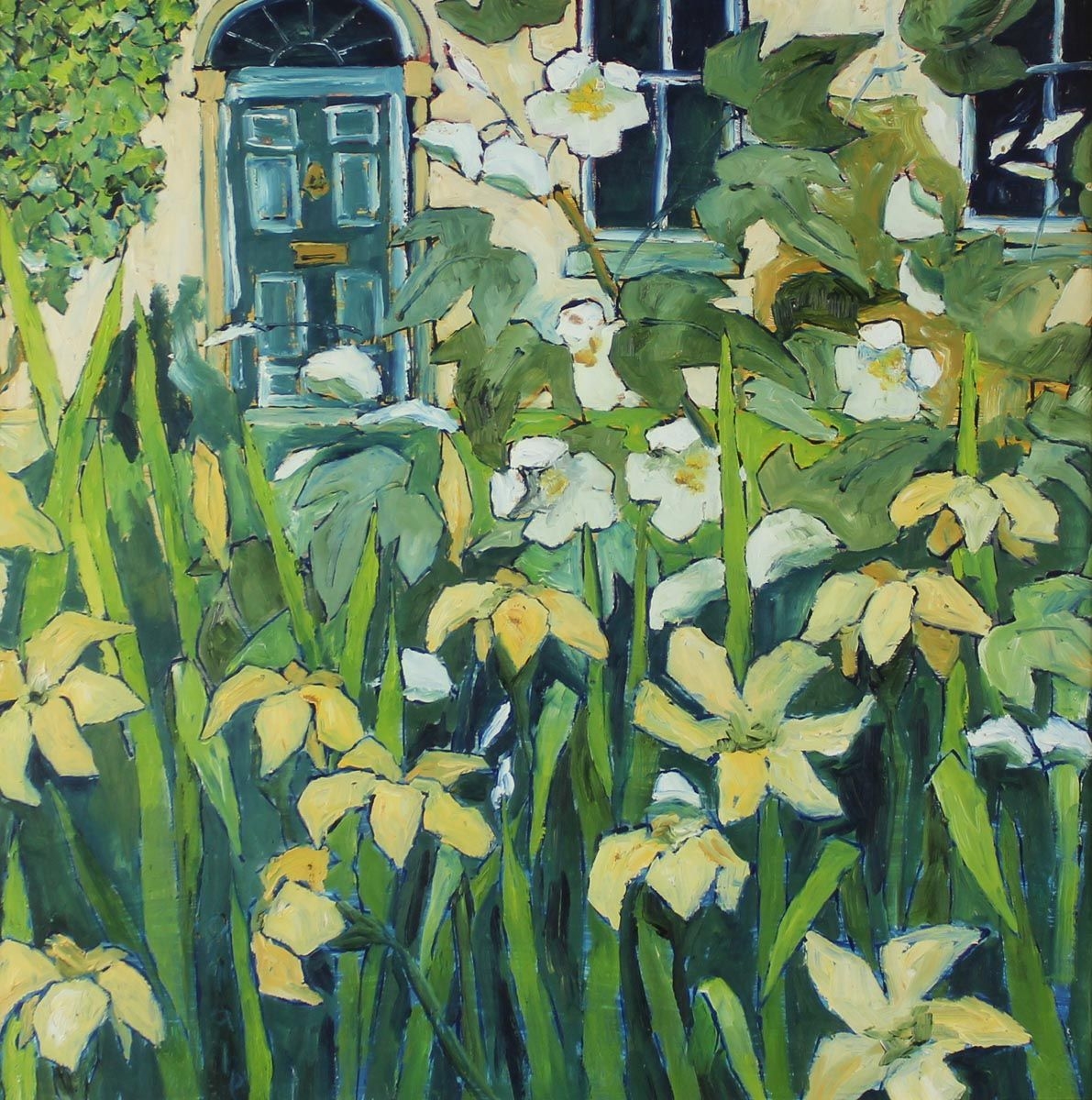 Artwork by Patrick Viale, Summer Garden, Made of Oil on Board