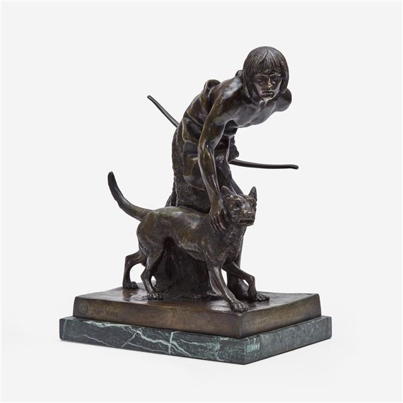 The Indian Hunter by John Quincy Adams Ward, Executed in 1860