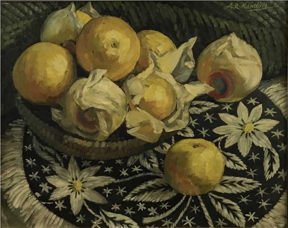 Still life of fruit by Alice Rebecca Kendall