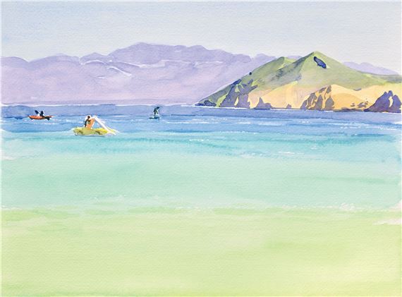 Čekání na vlny by Josef Mladejovský, 2019