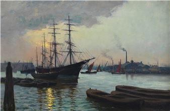 Shipping on the Clyde - William Allan