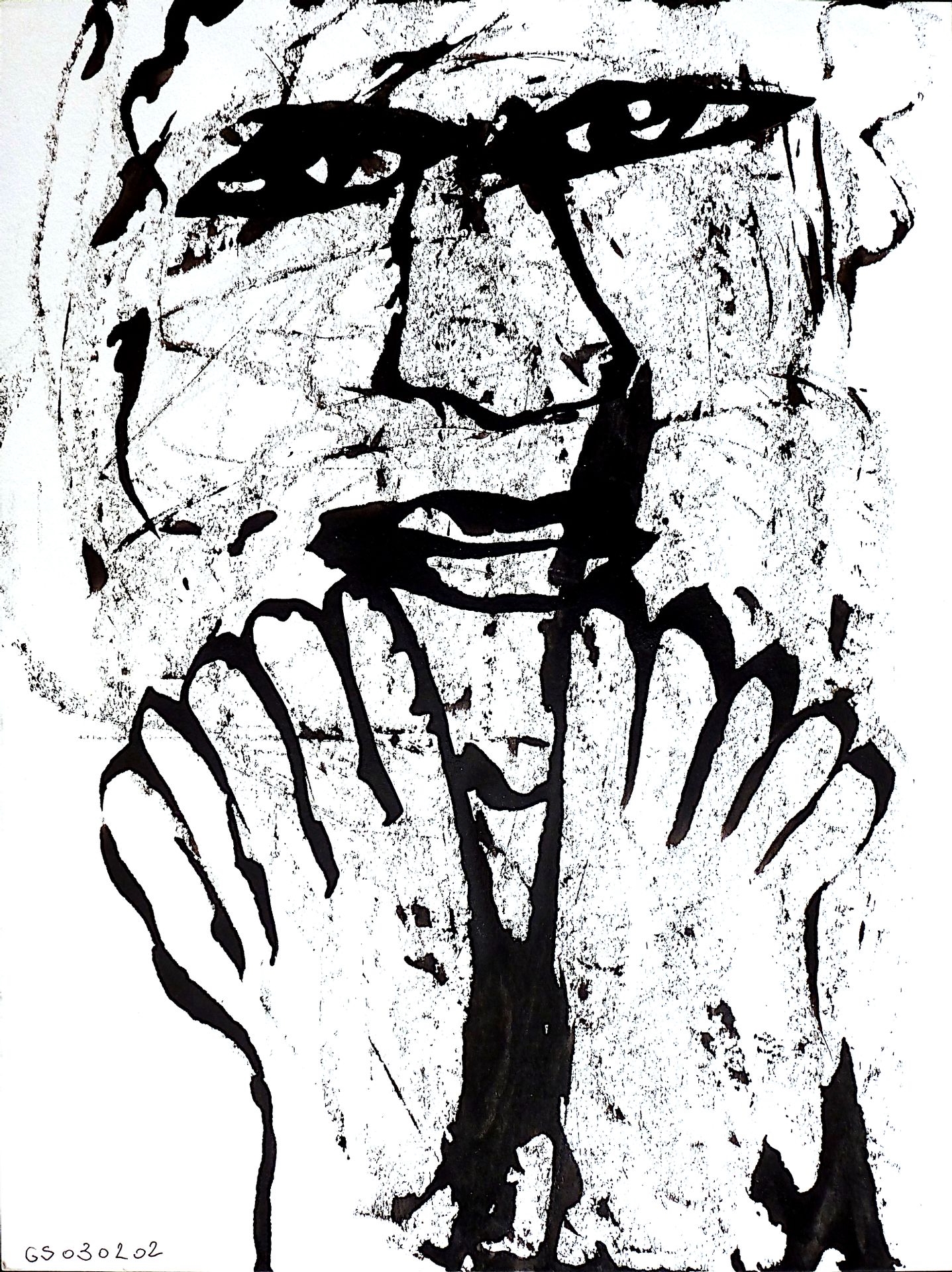 Artwork by Gérard Sendrey, Untitled, Made of Calamus ink on paper