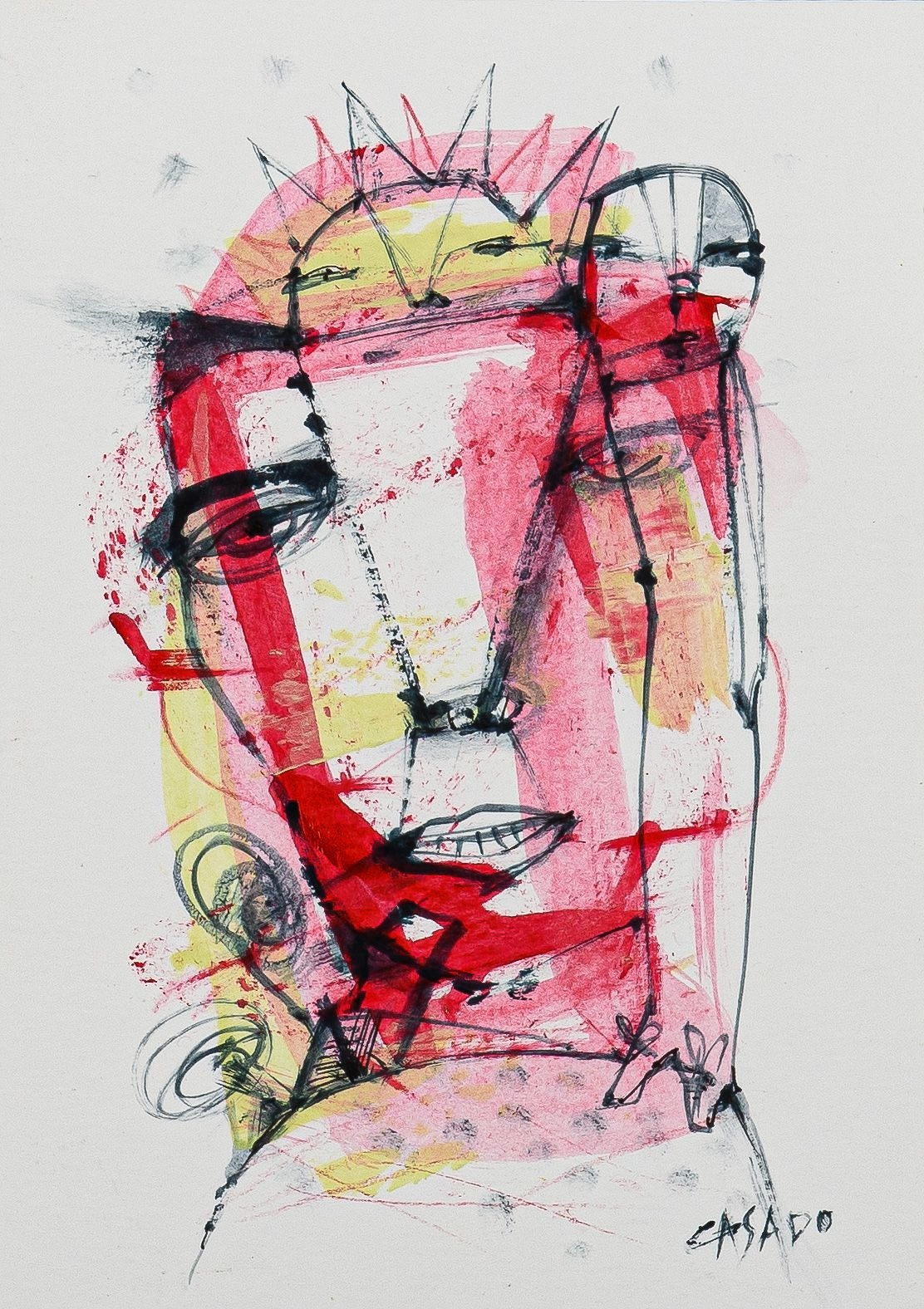 Artwork by Dan Casado, Untitled, Made of Mixed media on paper