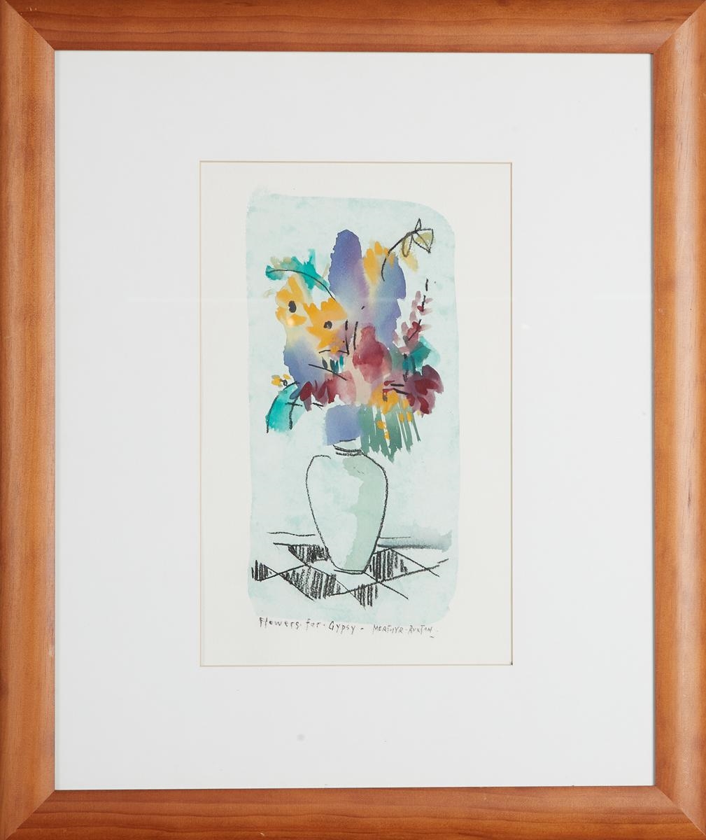Artwork by Merthyr Ruxton, Flowers for a Gypsy, Made of watercolour on paper