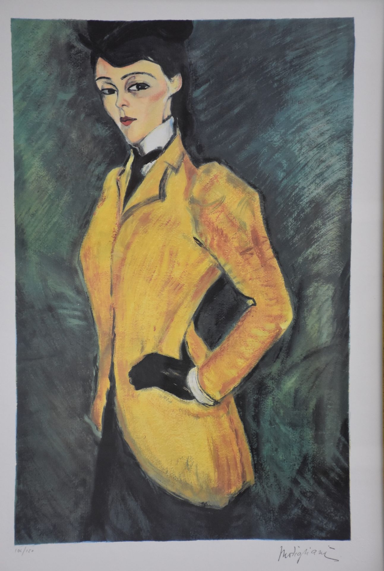 Amedeo Modigliani | Portrait of Miss D... in riding clothes | MutualArt