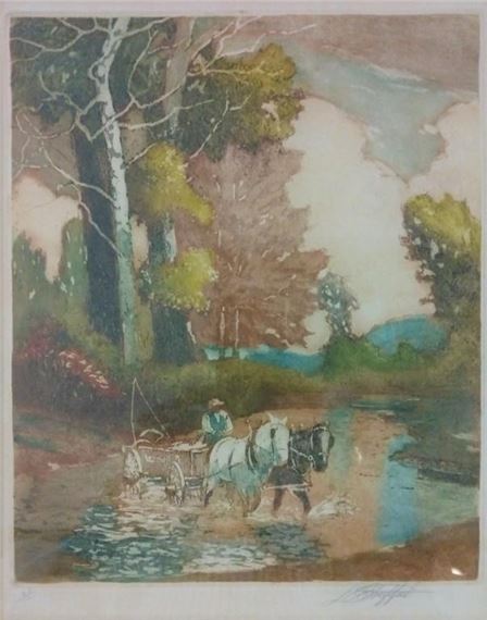 Louis Oscar Griffith | Creek Crossing | MutualArt