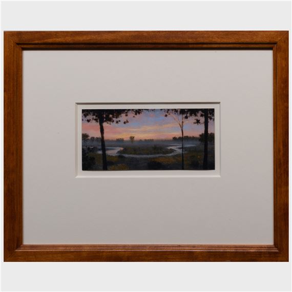 Sunset over the Oxbow by Stephen Hannock, 2002