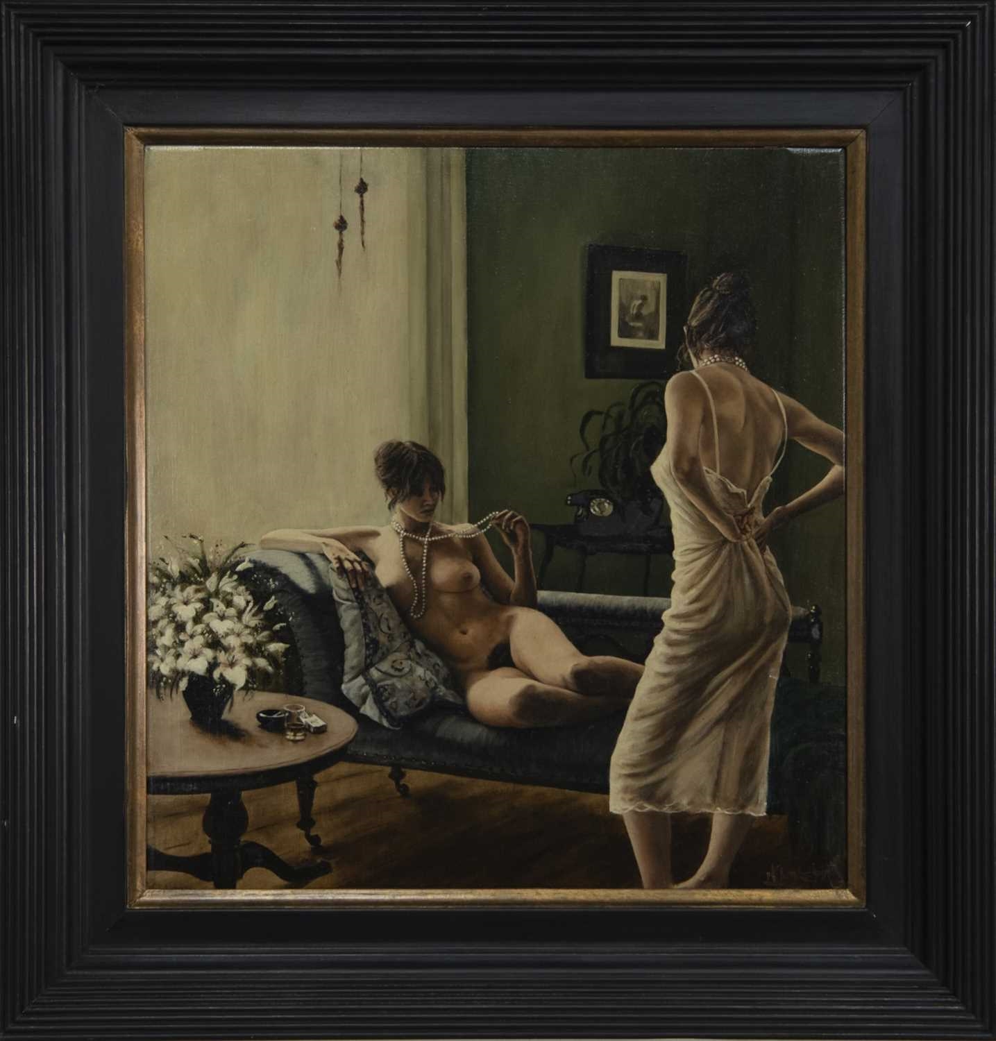 Artwork by Karen McIntyre, GOODNIGHT ELIZABETH II, Made of oil on canvas