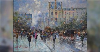 Boulevard in Paris - Antonio Gravina