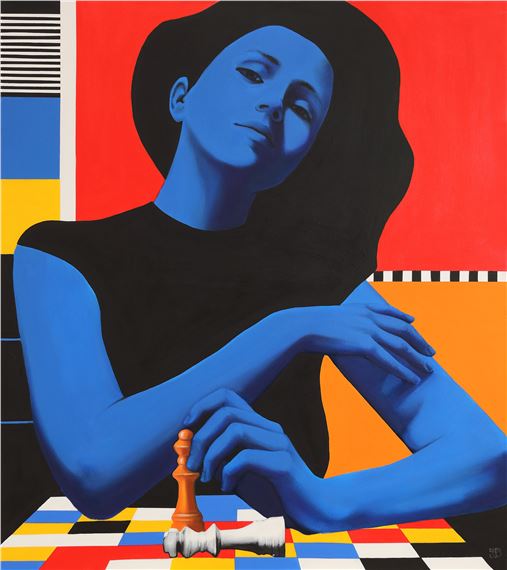 Queen Takes King (Judit Polgár) by Irina Dragomir