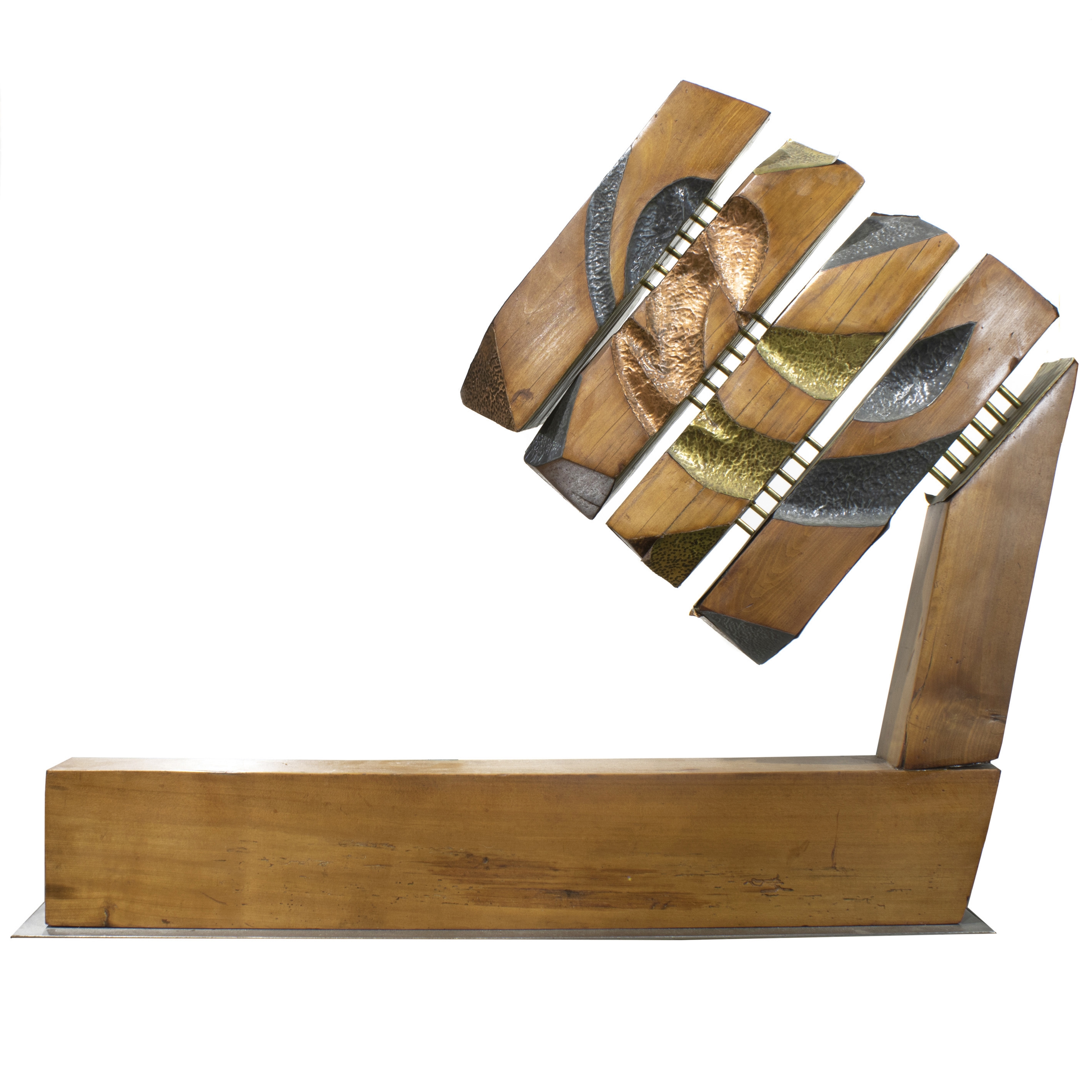 Artwork by Chilean School, 20th Century, Untitled, Made of wood and metal sculpture