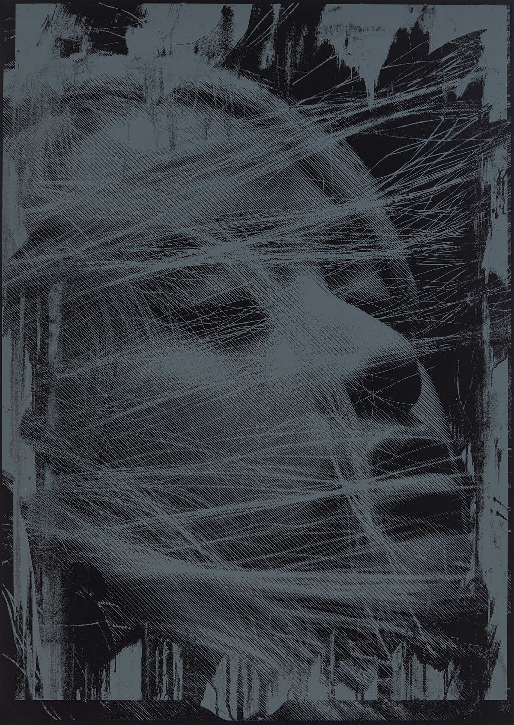 Artwork by SNIK, Emmaline (black ed. 20), Made of Screenprint