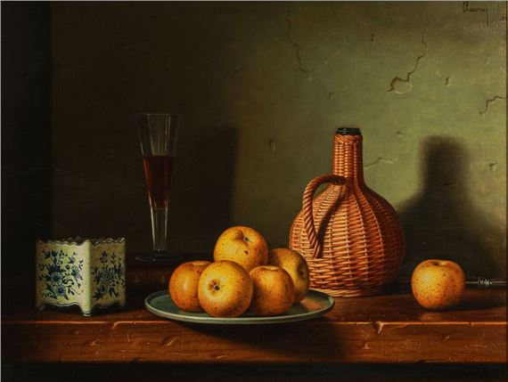 The straw carafe by Jean-Claude Chauray, 1970