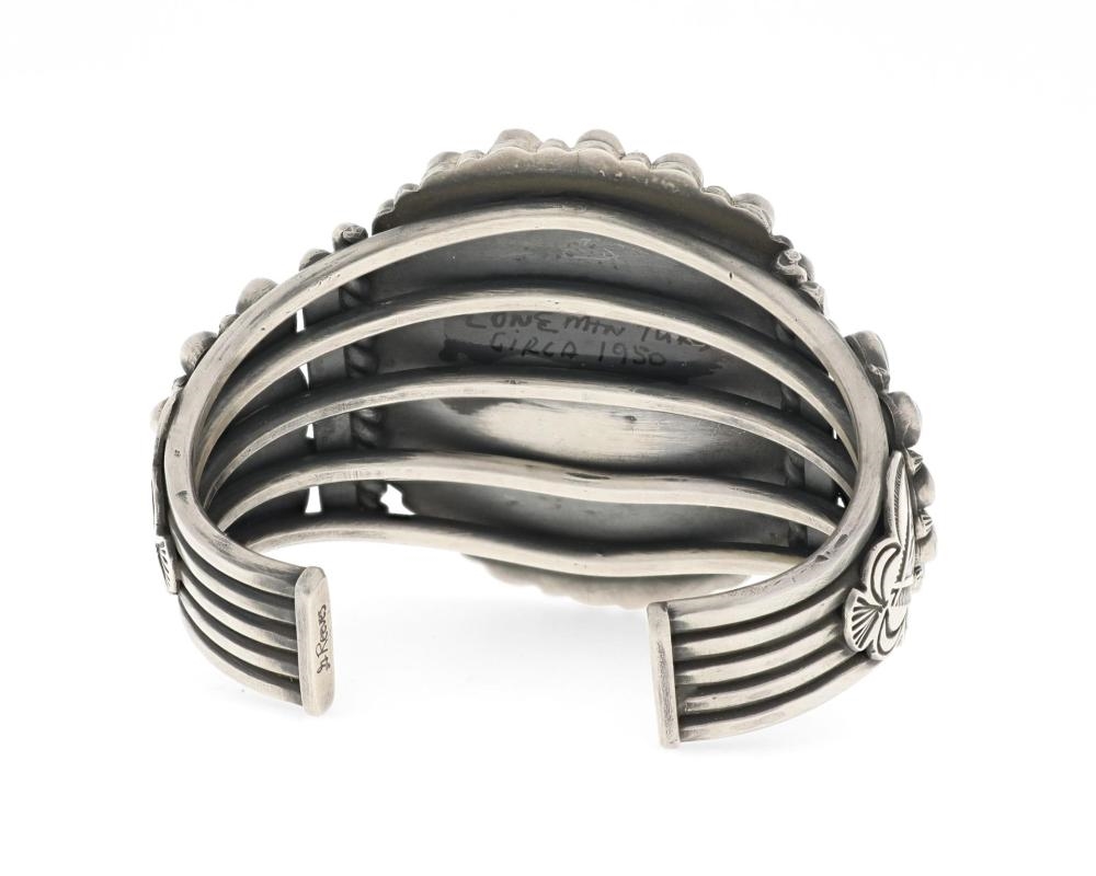 Gary Reeves | A Gary Reeves Navajo silver and turquoise cluster cuff ...