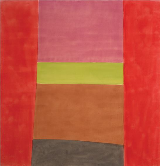 Purple, Lime, Brown by Jack Bush, 1965 March