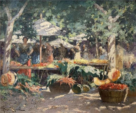 Antonin Roux-Renard | A market in Provence | MutualArt