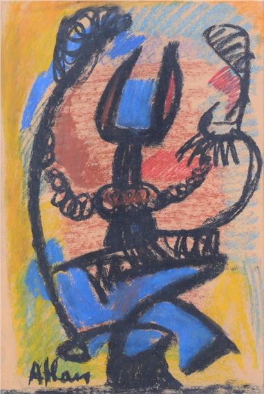 Jean-Michel Atlan | ATLAN Jean-Michel, 1913-1960 Tropics pastel