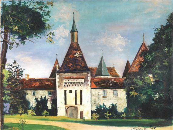 Chateau de Courcelles by Maurice Utrillo, 1928 ca.