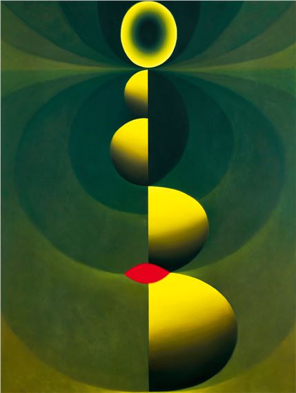 FULL FRONTAL (IN GREEN) by Loie Hollowell, 2014