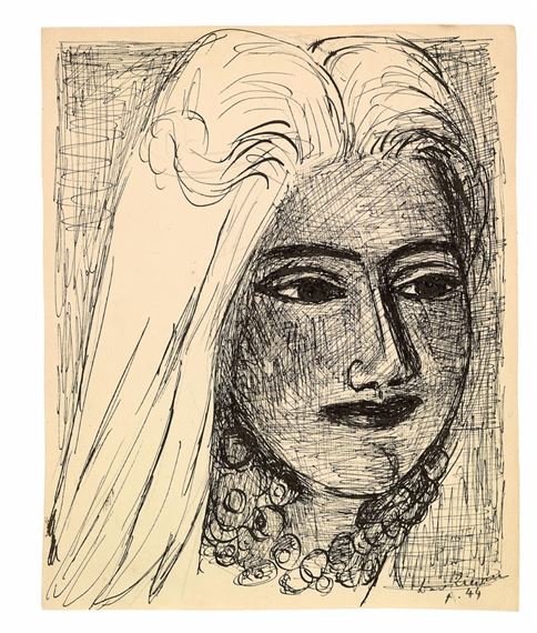 Frauenkopf mit Halskette (Female Head with Necklace)