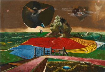 Die bunten Felder - Franz Radziwill