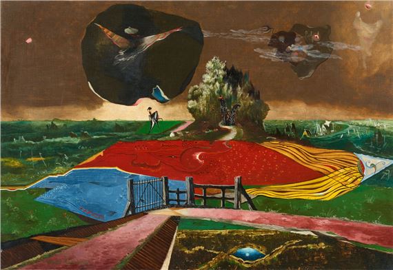 Die bunten Felder by Franz Radziwill, 1957