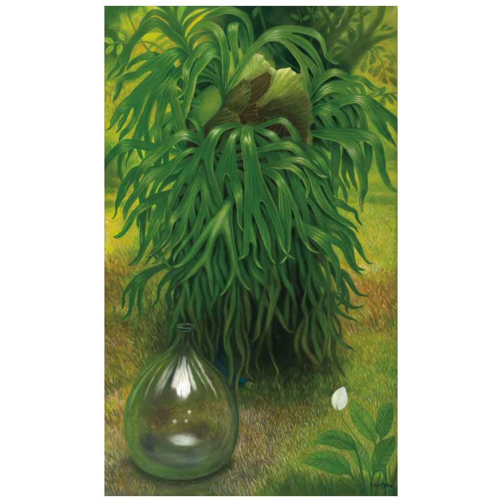 Artwork by Conchita Kuny Mena, La última lágrima, Made of Oil on canvas