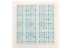 Brian Gross Fine Art exhibits a series of signature frottages or mixed media rubbings by Mary Ijichi