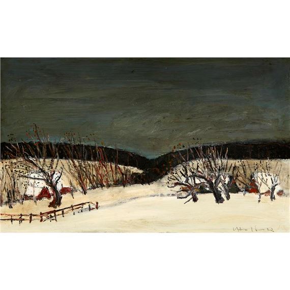 Winterlandschaft by Leopold Häfliger, 1972