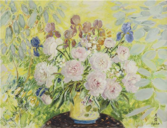 Fleurs (Flowers) by Lê Phổ, Painted circa 1975